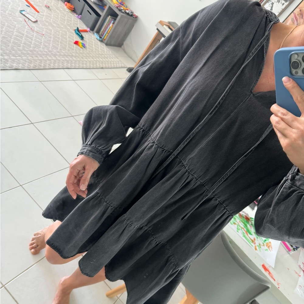 Oversized denim dress H&M